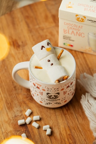 Chocolat chaud blanc Columbus - 4 x 12 capsules compatibles Nescafé et Dolce Gusto