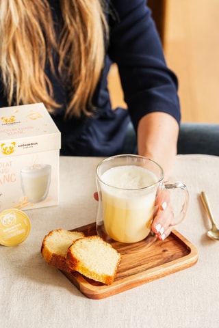 Chocolat chaud blanc Columbus - 4 x 12 capsules compatibles Nescafé et Dolce Gusto