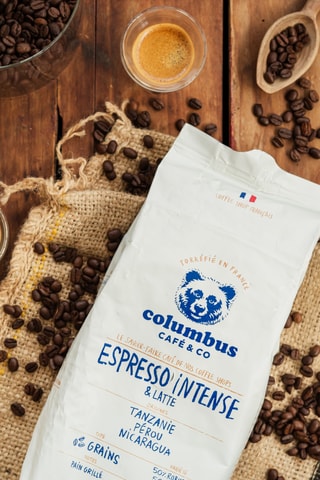 Café en grains intense & latté - Corsé - 3 x 1 kg