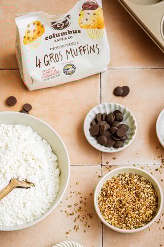 6 muffins au chocolat noir - 340 g