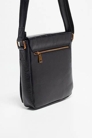 Leren Schoudertas Albano - Zwart