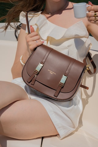 Leren Schoudertas Ruth - Bruin