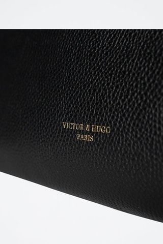 Leren Schouderhandtas Oxa   - Zwart