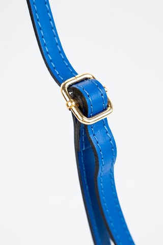 Leren Schoudertas - Blauw