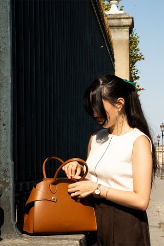 Leren Handtas - Camel