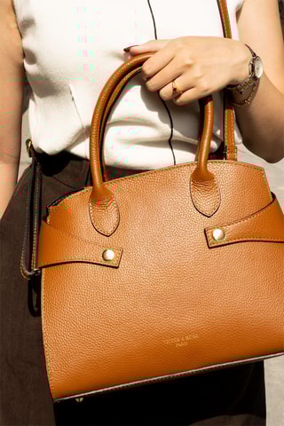 Leren Handtas - Camel