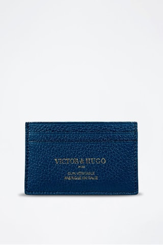 Leren Pasjeshouder Ania - Blauw - Blauw