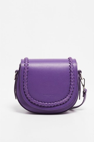 Leren Schoudertas Erina Paars - Paars