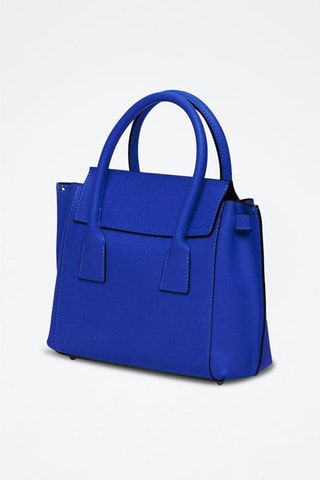 Leren Handtas Jeny  Felblauw - Blauw