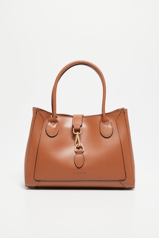 Leren Schoudertas Beryn  - Bruin