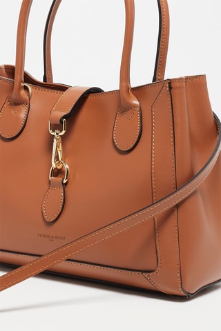 Leren Schoudertas Beryn  - Bruin