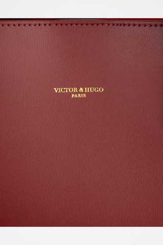 Leren Shopper Bold   - Rood