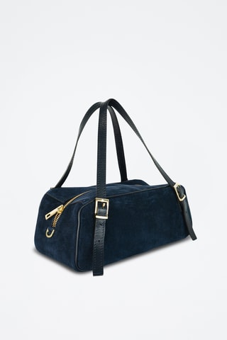 Leren Trendy Handtas Nyxa - Marineblauw