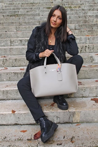 Leren Handtas Livel  - Bruin