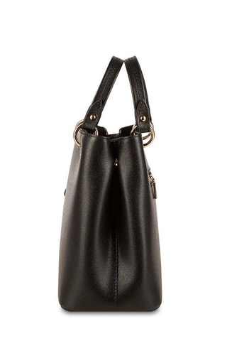 Leren Handtas Flamme   - Zwart