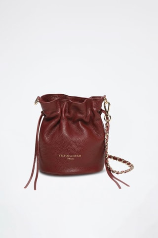 Leren Buideltas Eonora   - Rood