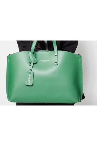 Leren Handtas Livel  - Groen