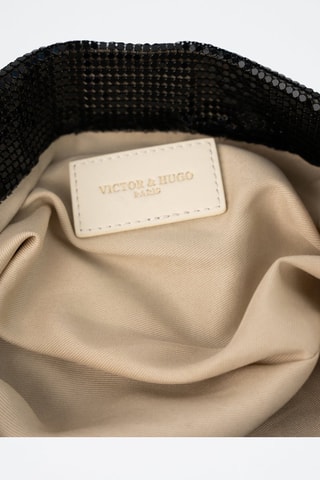 Glinsterend Trendy Handtas Vika - Zwart