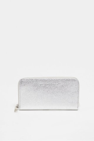 Leren Portefeuille Kaya  - Zilverkleurig