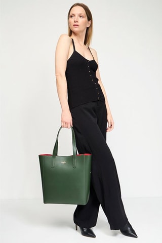 Leren Shopper Bold - Groen