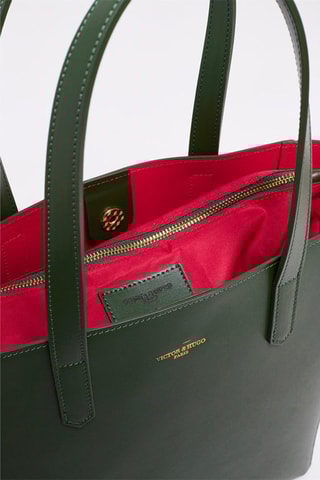 Leren Shopper Bold - Groen