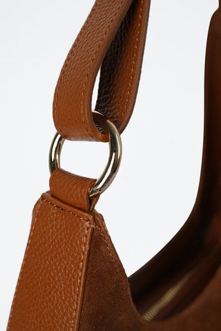 Leren Trendy Handtas Aida - Camel