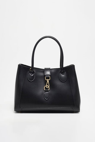 Leren Schoudertas Beryn  - Zwart