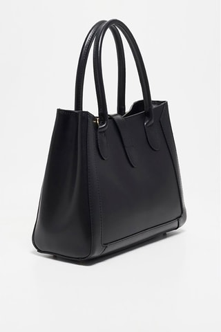 Leren Schoudertas Beryn  - Zwart