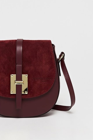 Leren Schoudertas Jara  - Rood