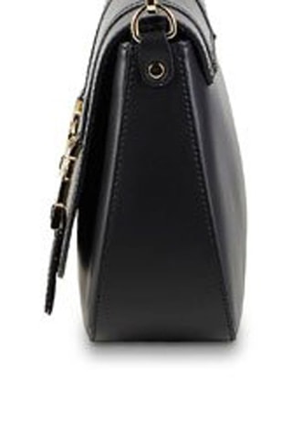 Leren Schoudertas Ruth  - Zwart