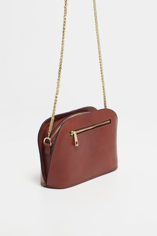 Leren Schoudertas Nora  - Bruin