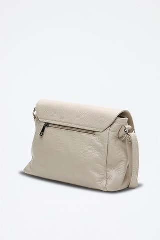 Leren Schoudertas Indila  - Wit