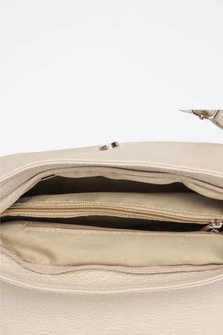 Leren Schoudertas Indila  - Wit