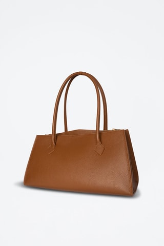 Leren Schouderhandtas Oxa   - Bruin