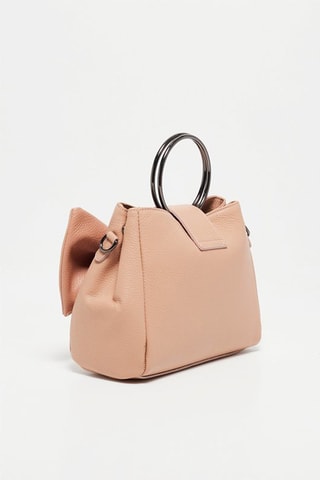 Borsa a mano in pelle Alix - Nude