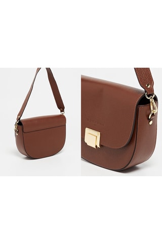 Leren Schoudertas Ambre - Bruin