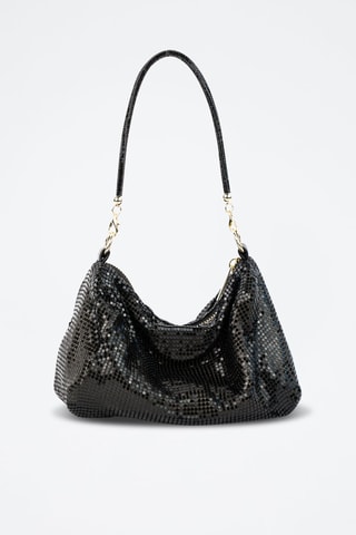 Glinsterende Trendy Handtas Sima - Zwart