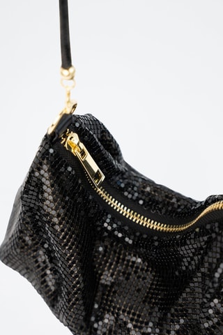 Glinsterende Trendy Handtas Sima - Zwart