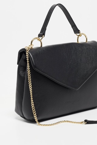 Leren Schoudertas Yuna  - Zwart