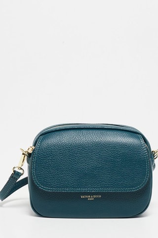 Leren Schoudertas Satana Pauwblauw - Blauw