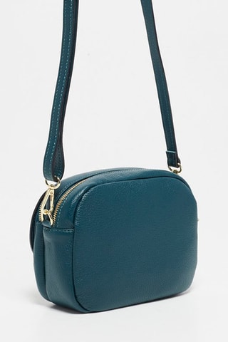 Leren Schoudertas Satana Pauwblauw - Blauw