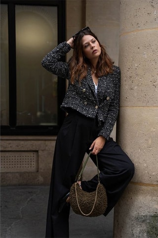 Leren Trendy Handtas Gini - Groen