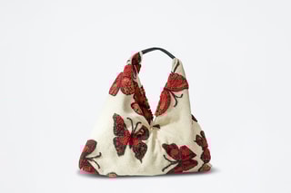 Wollen Handtas Abba - Wit, bruin en rood