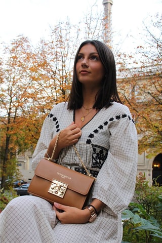 Leren Schoudertas Atom - Bruin