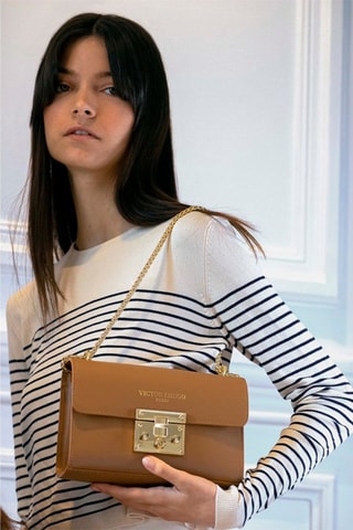 Leren Schoudertas Atom - Bruin