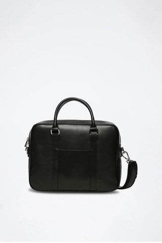 Leren Aktetas Niccolo Box - Zwart