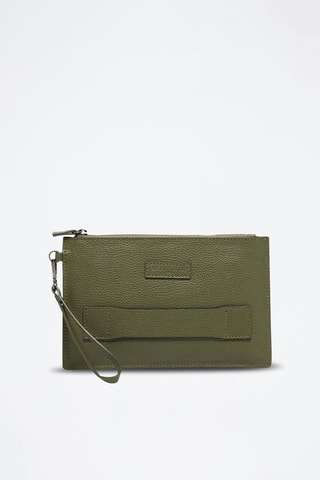 Leren Clutch Fernando - Groen