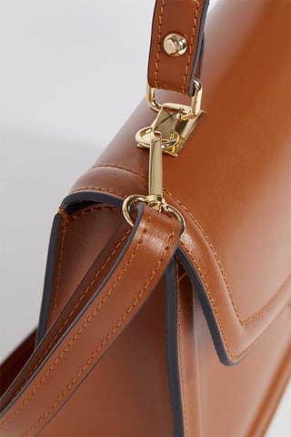 Leren Handtas Aura   - Bruin