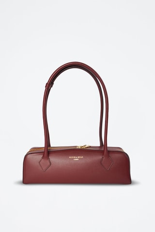 Leren Schouderhandtas Zhora   - Rood