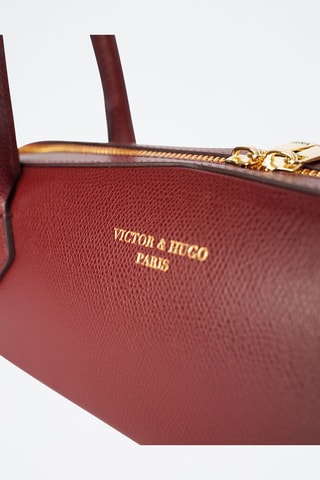 Leren Schouderhandtas Zhora   - Rood